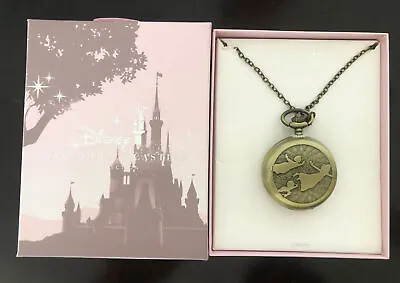 Buy Disney Parks Kingdom+Castles Collection Jewelry Peter Pan Pocket Watch Necklace • 28.50£