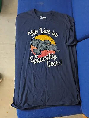 Buy Loot Crate Adult's Firefly Zoe  We Live In A Spaceship Dear  T-Shirt Navy Large • 19.99£