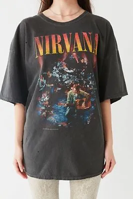 Buy Nirvana Unplugged Tee T Shirt Gray New One Size Fit All  NEW WOMENS HOLS  • 25.35£