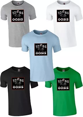 Buy Oasis Band T Shirt - Logo T Shirt - Definitely Maybe Tour Concert Liam Gallagher • 12.99£
