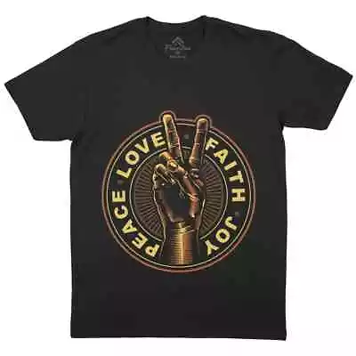 Buy Peace Love Mens T-Shirt Quotes Faith Joy Slogan Sign Hand Hippie Retro P304 • 11.99£