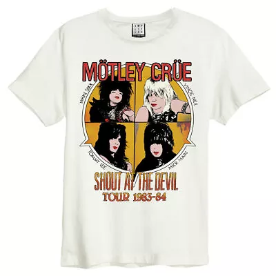 Buy Amplified Mens Shout At The Devil Motley Crue T-Shirt NS6257 • 23.03£