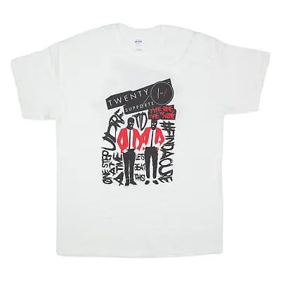Buy GILDAN Twenty One Pilots Band T-Shirt White Short Sleeve Mens L • 11.18£