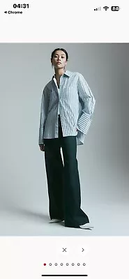 Buy H&M Oversized Striped Shirt. Size Xs. BNWT.  • 15£
