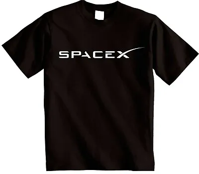 Buy Spacex T SHIRT Space X Space Agency Logo FALCON Nasa Tesla Elon Musk Fan T-shirt • 11.95£