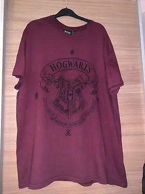 Buy Mens XL Burgundy Hogwarts From Harry Potter Shop  Tshirt  • 3.50£