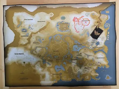 Buy The Legend Of Zelda Tears Of The Kingdom Custom Cloth Map(Larger Size) • 56.99£