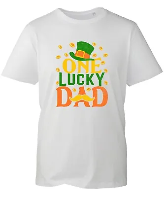 Buy One Lucky Dad St Patrick's Day T-Shirt Father's Day Lucky Irish Family Tee Top • 9.99£