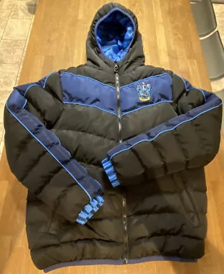 Buy Harry Potter Ravenclaw Quilted Jacket Black/Blue, Size XS • 20£