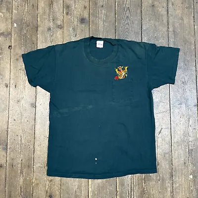 Buy Disney Tiger T-Shirt 90s Embroided Single Stitch USA Tee, Green, Mens XL • 20£