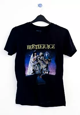 Buy Absolute Cult Beetlejuice Black T-Shirt Small Used Casual Ghost Christmas • 7.99£