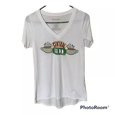 Buy FRIENDS The Television Series CENTRAL PERK White Graphic T-Shirt Size XS • 4.72£