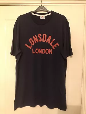 Buy Lonsdale - Mens Navy Tshirt - Medium  • 9£