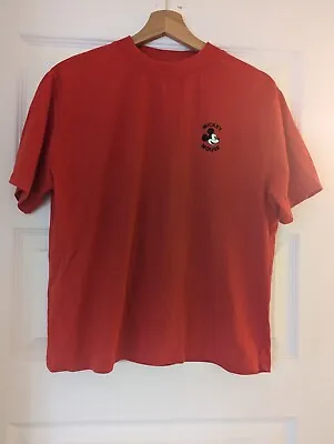 Buy Mango Disney Mickey Mouse Red T-Shirt Eur L • 10£