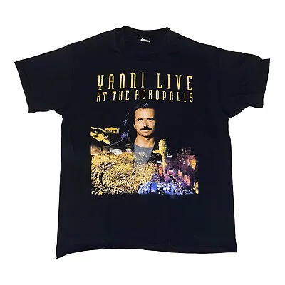 Buy Vintage 1995 YANNI Shirt Large XL Live At The Acropolis Tour Merch Single-Stitch • 29.99£