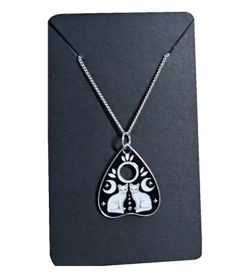 Buy Ouija Planchette Necklace. Witches Cat Pendant. Mystical Necklace Jewellery • 5.99£