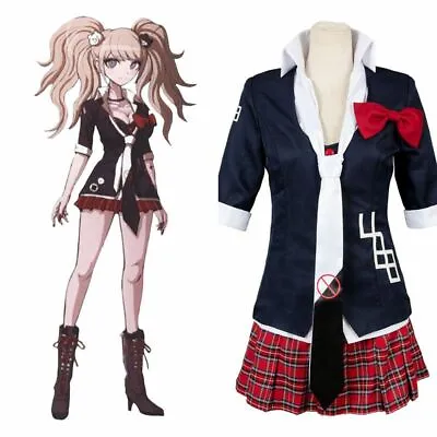 Buy Danganronpa Cosplay Costume Anime Japanese Junko Enoshima Cosplay Art Clothes UK • 16.97£