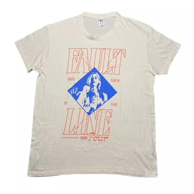 Buy Ashe Ashlyn Fault Line European Tour Graphic Print T-Shirt Sol's UK XL Mens • 8.92£
