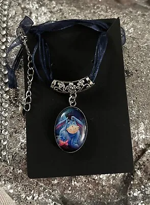 Buy Eeyore Necklace Chain Novelty DONKEY Jewellery BLUE Gift Winnie The Pooh • 8.95£