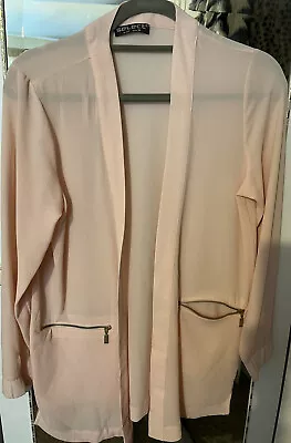 Buy New Select Ladies Long Sleeve Jacket Womens Crepe Coat Open Front Look Cape Top • 6.49£