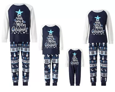 Buy UK Family Matching Christmas Pyjamas Adult Kids Xmas Nightwear Pajamas Pjs Set • 7.59£