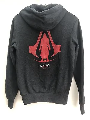 Buy ASSASSIN'S CREED Hoodie Grey Pullover Double Sided Mens XS Small • 17.95£