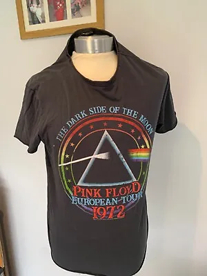 Buy Pink Floyd  Dark Side Of The Moon LG  European Tour 1972  Charcoal T Shirt  • 9.99£