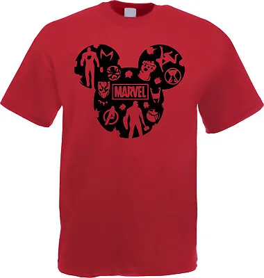 Buy Marvel T-Shirt, Avengers Character, Avengers In The Mickey Head, Disney Marvel • 12.99£