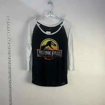Buy NWT Jurassic Park Black White Women's Long Sleeves T-Shirt - Size L • 12.05£