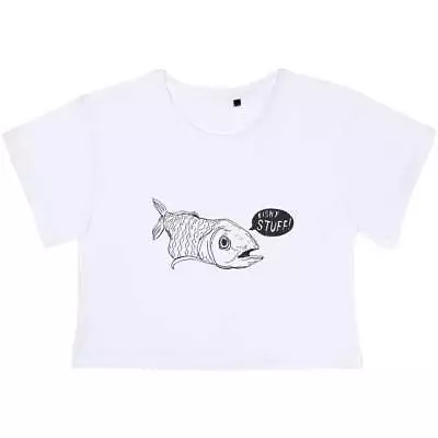 Buy 'Quirky Fish' Women's Cotton Crop Tops (CO014784) • 11.99£