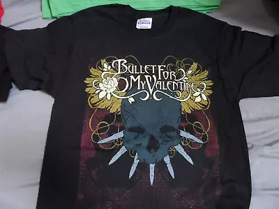 Buy BULLET FOR MY VALENTINE - Tribal Skull T-Shirt ~Never Worn~ SMALL • 36.85£