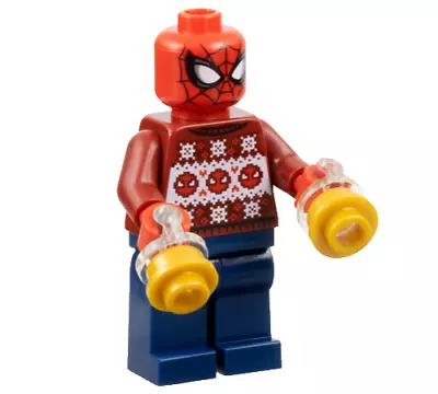 Buy LEGO Super Heroes Avengers Spider-Man Holiday Sweater Web Minifigure Brand NEW • 12.28£