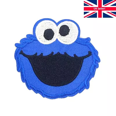Buy Cookie Monster Iron Sew On Patch Blue Muppet Sesame Street Badge Cloth Patches • 2.49£