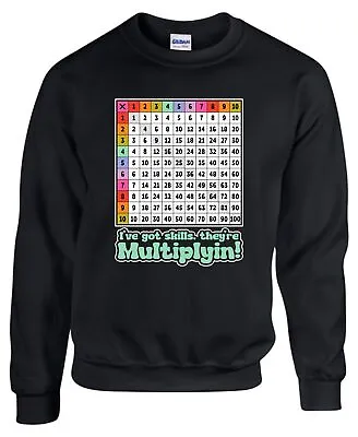 Buy I've Got Skills, Thy're Multiplyin! Jumper Math Table Chart Pi Day Numbers Gifts • 21.99£