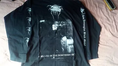 Buy Darkthrone A Blaze In The Northern Sky Long Sleeve Shirt XL 90's Fenriz Oculto  • 359.95£