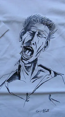 Buy Black & White Zombie Print T-Shirt (S, L, XL) Limited Edition Surreality Comics • 10£