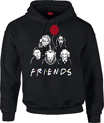 Buy Friends Horror Hoodie - IT Pennywise Halloween Chucky Mike Myers Saw Scream • 29.99£