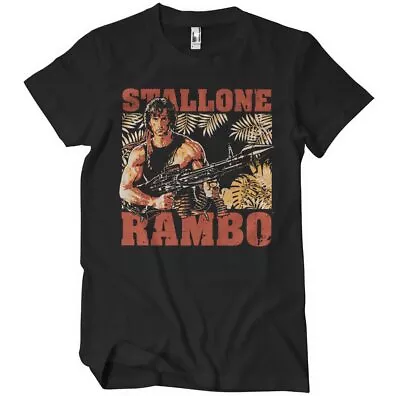 Buy Rambo Jungle Sylvester Stallone Official Tee T-Shirt Mens • 18.27£