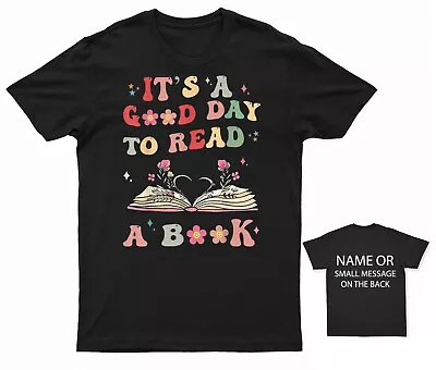 Buy Book Lover T-Shirt - 'It's A Good Day To Read A Book' Tee, Reader's Casual Top, • 13.95£