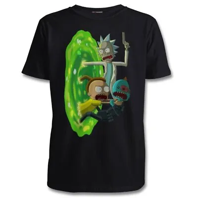 Buy Rick & Morty Mr Meeseeks Portal T Shirt - Size S M L XL 2XL - Multi Colour • 19.99£