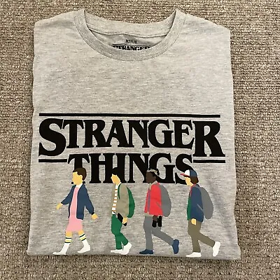 Buy Stranger Things Grey Marl T-shirt Age 13 - 14 Years M&S • 3.99£