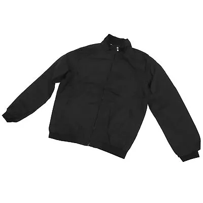 Buy (Black XXXL)Men Stand Collar Jacket Zipper Closure Keep Warm Fashionable IDS • 20.80£