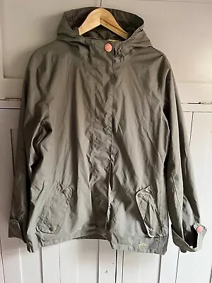 Buy Tom Joule Dale Ladies Hooded Raincoat Jacket In Brown - Size 12 • 12.50£