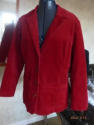 Buy New  Gudrun Sjoden  Brick Red Corduroy Inside Padded Jacket -m • 35£