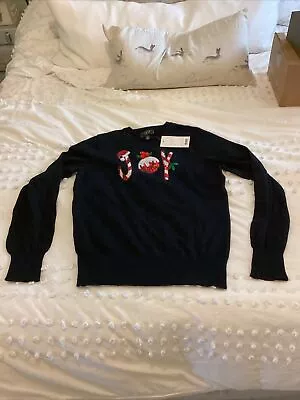 Buy Ladies Lipsy NEXT Sparkly Joy Christmas Jumper Size 12 New With Tags • 10£