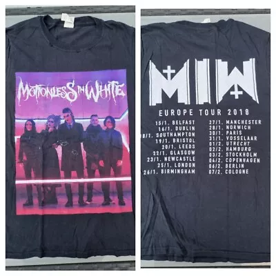 Buy Motionless In White T Shirt MIW 2018 Tour Official Merch Black Backprint SMALL  • 19.99£