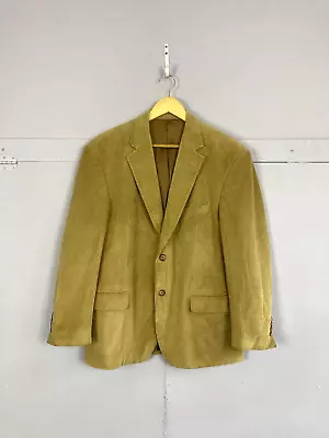 Buy Cord Jacket Blazer Beige Brown Mens 40IN Jumbo Cord Casual Academia Geek • 24.99£