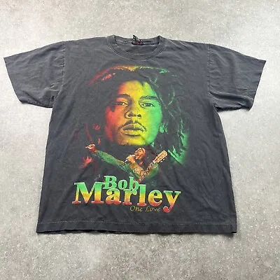 Buy Mens Bob Marley One Love Single Stitch Graphic T-shirt Size L • 35£