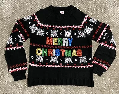 Buy Holiday Time Merry Christmas Themed Sweater Size Womens M • 17.01£