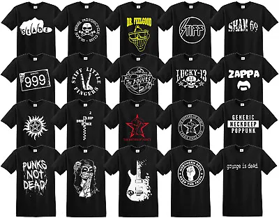 Buy PUNK SKULL Biker Glam Rock Band Irish Punk Stiff Rock SHAM  T-shirt Tshirt Top • 11.99£